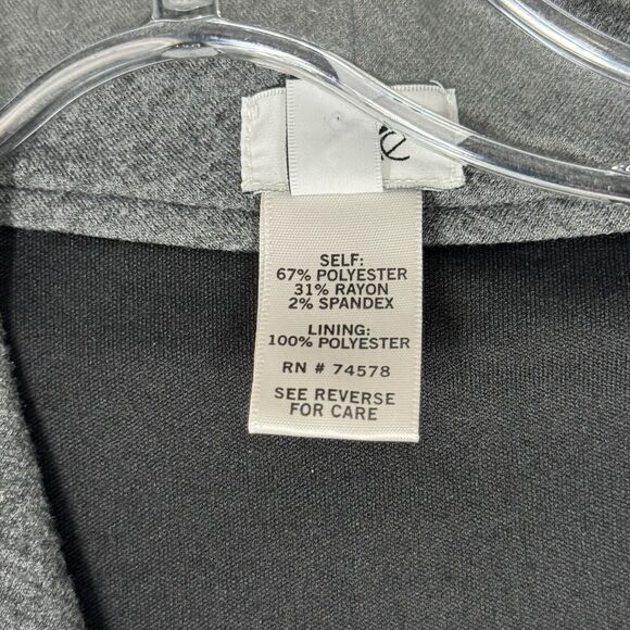 Cache Dress Women 6 Gray Sheath Office Career Business Preppy Neutral Minimalist - Picture 6 of 8